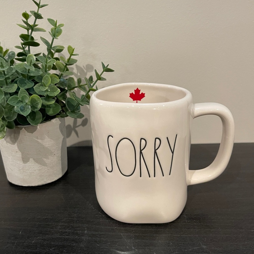 RAE DUNN Sorry mug